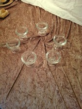 6 Eierbecher aus Glas, sehr