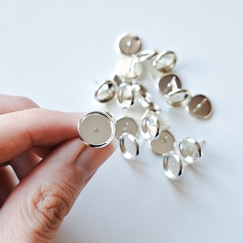 Paar cabochon ohrstecker - paar,