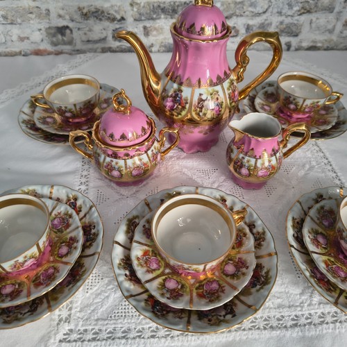 Altes wiener mokka set - mokka-set, 5