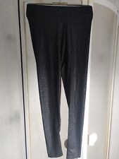 Glanz Leggings schwarz