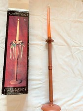 Kerzenständer 40cm Leuchter Schmiedeeisen mit Kerze orange Antik Vintage bronze