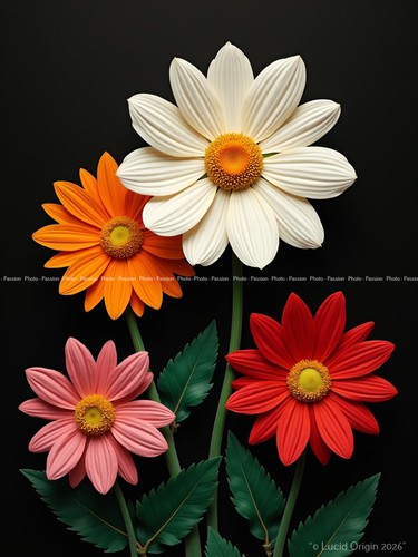 Blumen design kawaii poster - design,