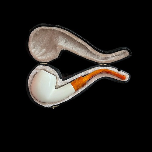 Bent block meerschaumpfeife - bent,