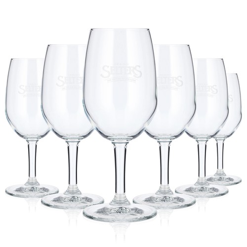Selters wasser glas - 6x,