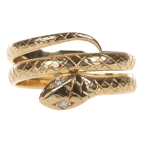 Schlangen ring gold 585 - gold,