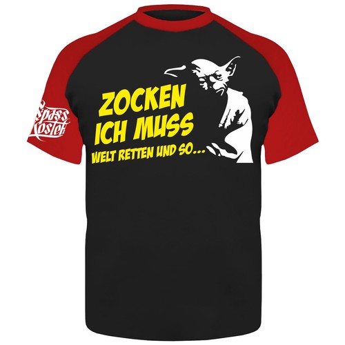 Shirt zocken ich muss welt - t-shirt,