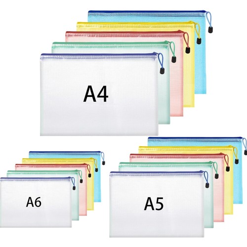 Dokumententaschen set pvc - set, a4