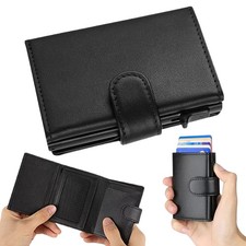 Slim Leder Wallet RFID Schutz