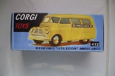Corgi Toys 412 Bedford "Utilecon" Ambulance  Repro Box ohne Modell