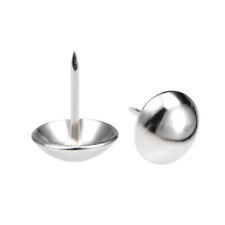 80x Polster Nägel Heftzwecken 16mm Kopfdmr Antiker Runder Daumen Pause Edelstahl