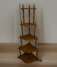 Eckregal mit 5 Böden Holz