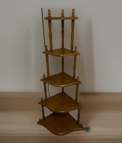 Eckregal mit böden holz - eckregal,