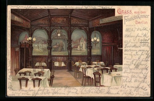 Lithographie berlin gasthaus - berlin,,