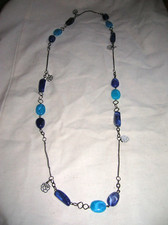 Modeschmuck 70er? 80er? blau