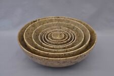 Naturstein Schalen Set Fossilkalk Natur Boho 8 Stück TOP