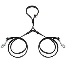 Koppelleine für 2 Hunde Leder