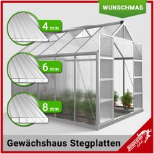 Doppelstegplatten Stegplatten Hohlkammerplatten Gewächshaus Platten 4 / 6 / 8 mm