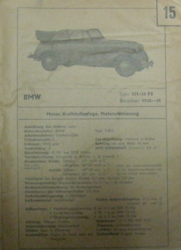 Bmw 321 ps - *, 1938-41