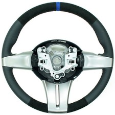 BMW Z4 E85 E86 Lenkrad Lederlenkrad neu bezogen Alcantara 12 Urh Stellung blau