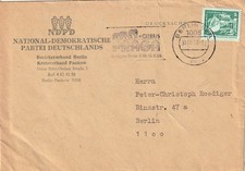DDR, Brief Maschinenstempel