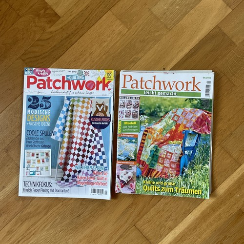 2stück patchwork zeitung - patchwork,