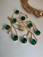 750 Gestempelt Pomellato Still Halskette, Smaragd, Rolled, 27.4 Gramm, Neu