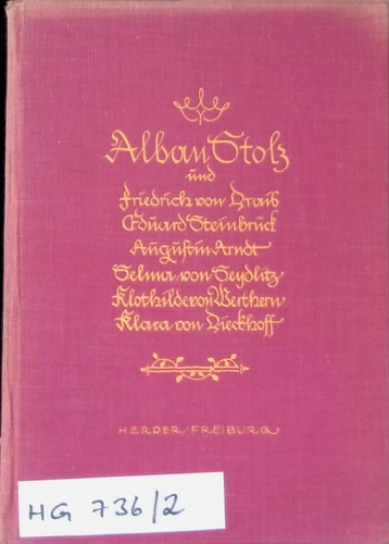 Alban stolz und friedrich von - alban,