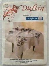 Duftin Junghans Modell 11-599 Blüten & Gräser Tischdecke NEU Weltweiter Versand