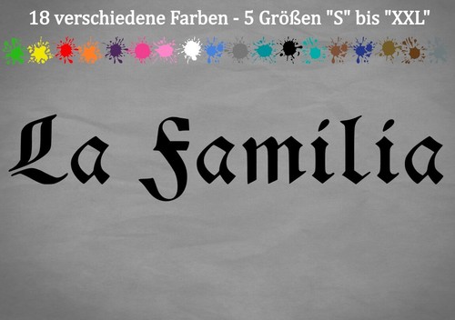 Familia familie aufkleber - familia,