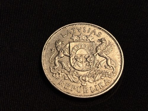 Lati silbermünze 1926 - lati,
