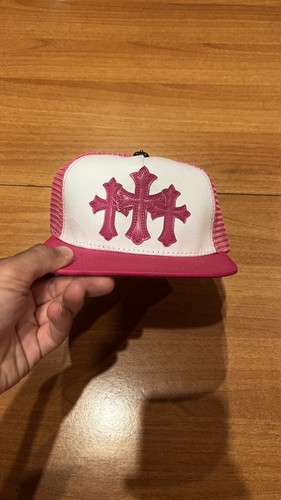 Chrom herzen rosa kreuze kappe - rosa,