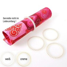 25 Serviettenringe Perlen