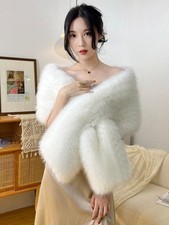 Damen flauschig kunstfell - flauschig,