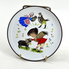 VINTAGE HORNSEA ENGLAND KINDER DESIGN DEKORATIVER SCHMUCKTELLER RETRO 70er