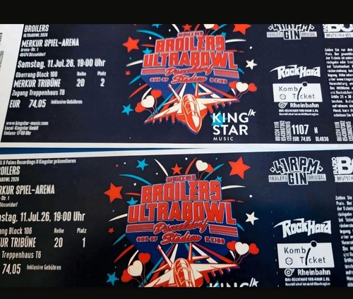 Broilers tickets ultrabowl - broilers,