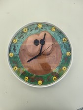 Wanduhr mit Kupfer Zifferblatt