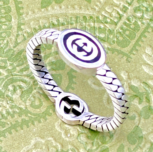 Gucci interlocking thin ring - thin,