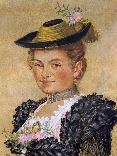 Kreidezeichnung antik portrait - kreidezeichnung,
