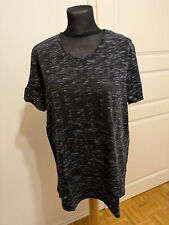 Herren T-Shirt dunkelblau meliert mit Druck Größe L 52/54 Livergy