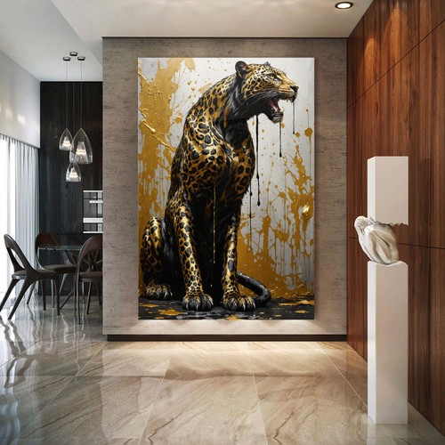 Luxus golden leopard tier - golden,