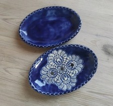 2 teilige blaue Seifenschale