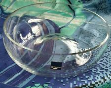 Asymetrische Glasschale Leonardo mit gewölbtem Boden + Kranz Buchsbaum Neu