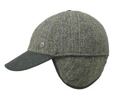 Bugatti Fishbone Winter Earflap Basecap - Herren Schirmmütze Wolle Ohrenklappen