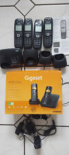 Gigaset AS 405 Quattro (4) Schnurlostelefon - Schwarz mit Anrufbeantworter kpl.