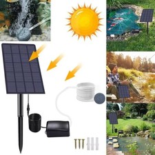 Solar Teichbelüfter Sauerstoffpumpe Gartenteich Aquarium Luftpumpe Oxygenator