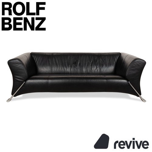 Rolf benz 322 leder - benz, dreisitzer