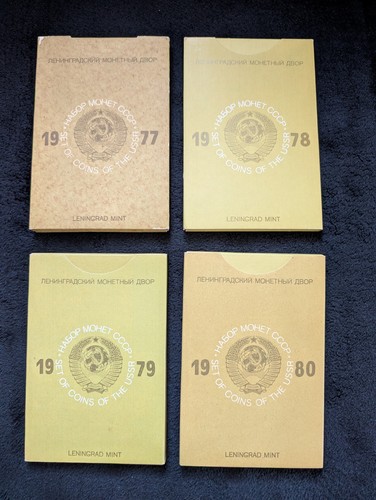 Leningrad mint 1977 1978 - 4x,