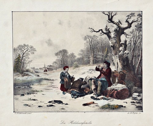 Holzhauer familie woodcutters - holzhauer,