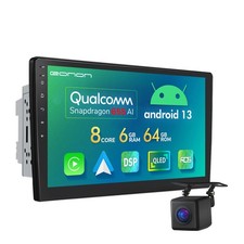 CAM+10,1" QLED Android 13 6+64G 2 DIN Autoradio GPS Navigation 8Kern DAB+ 4G LTE