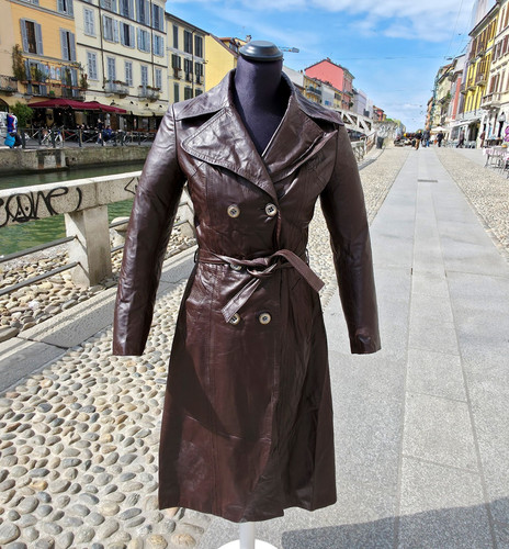 Damen ledermantel lang - damen,